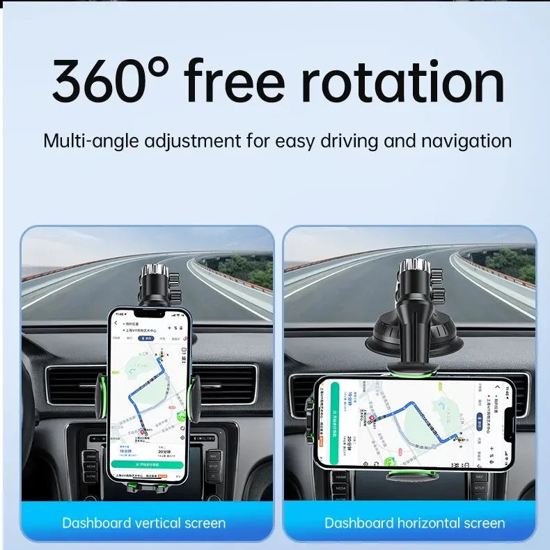 Suction Cup Phone Holder Windshield/Dashboard/Window, Universal Suction Cup Car Phone Holder Mount with Sticky Gel Pad, Compatib