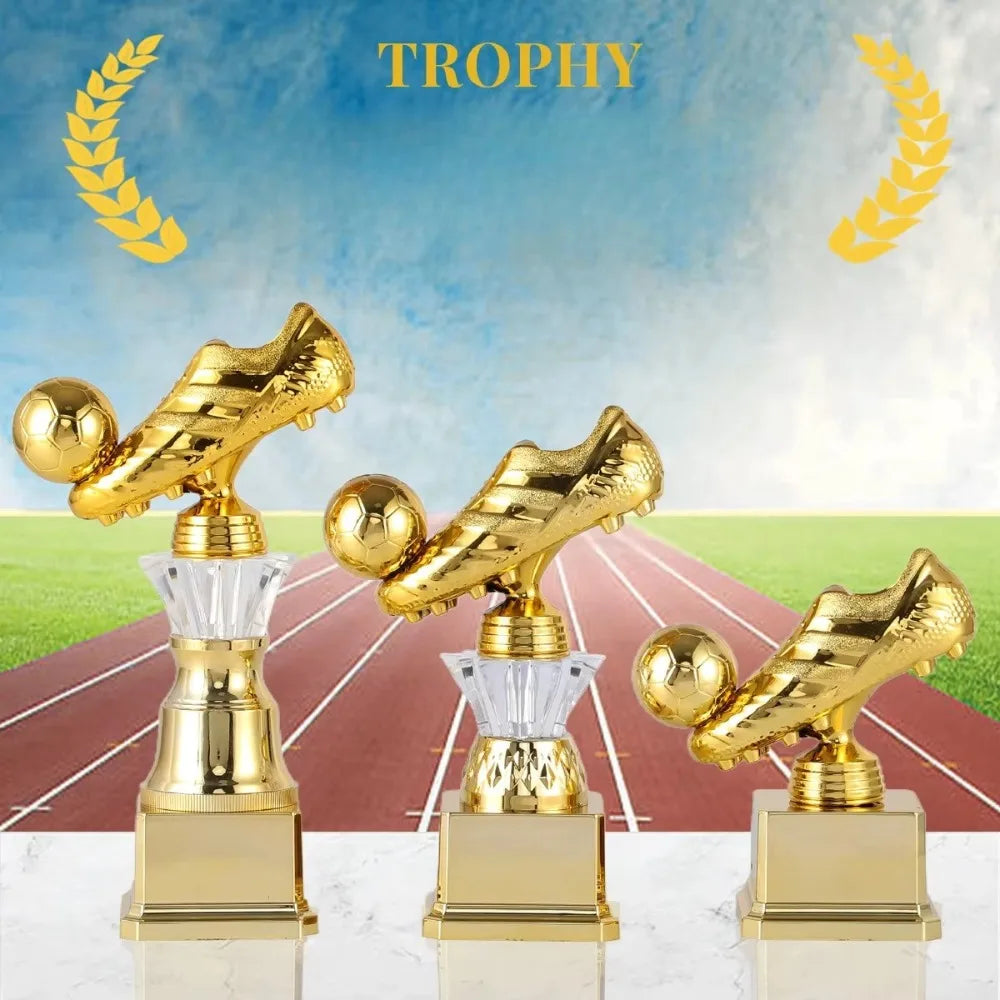 Youth Sports Golden Boot Award Trophy Football Match Plastics Soccer Fan Club Souvenir Cup Competition Honor Handicraft Football