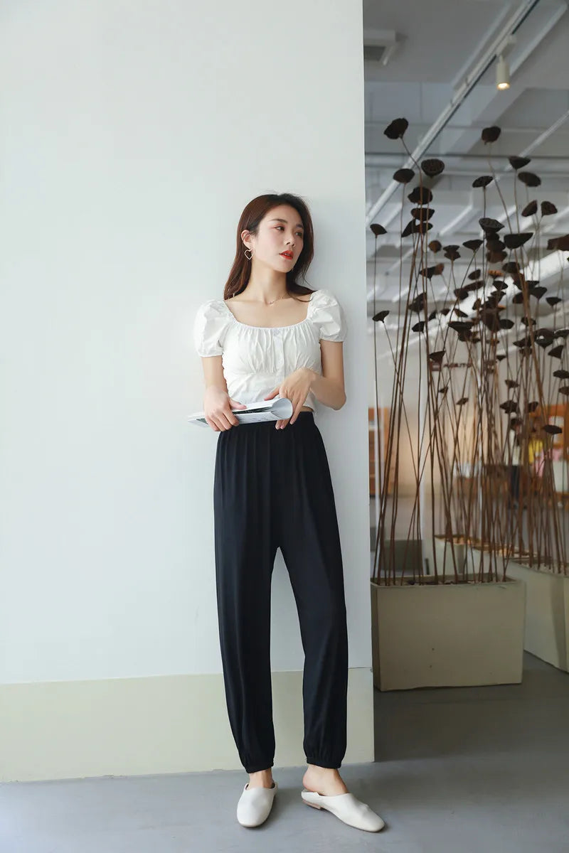 Women's Pajama Pants Autumn Modal Lounge Wear Home Pants for Women Sleepwear Home Pants Home Suit Fall Homewear Trouser