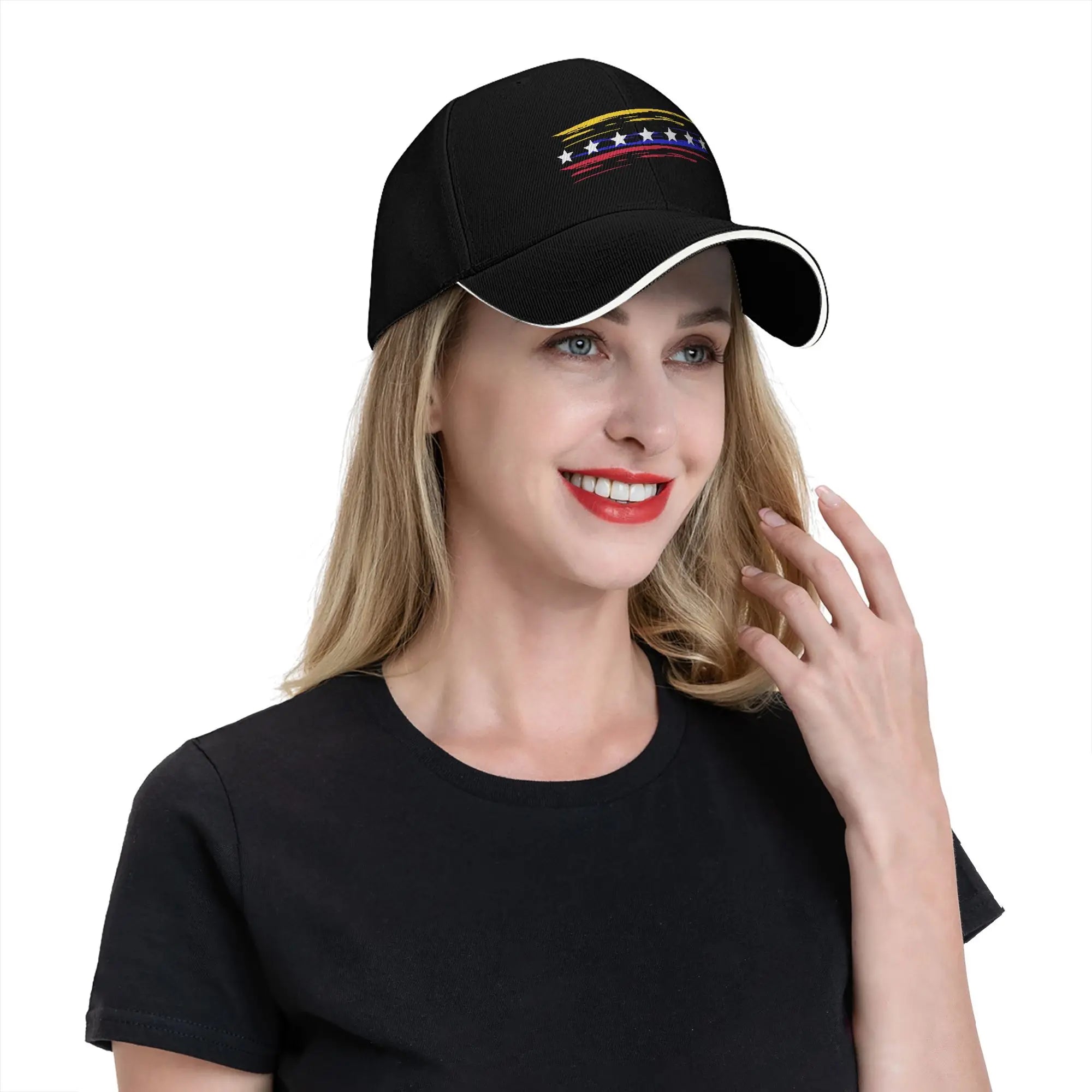 Venezuela flag minimalist Casual Baseball Cap  Kpop Rock Trucker Hat Summer Sun Visor Unisex-Teens Stylish Baseball Caps