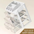 Multi-Layer Desktop Storage Box Drawer Organizer Cabinet for Cosmetics Jewelry Hair Accessories Stationery Home Office