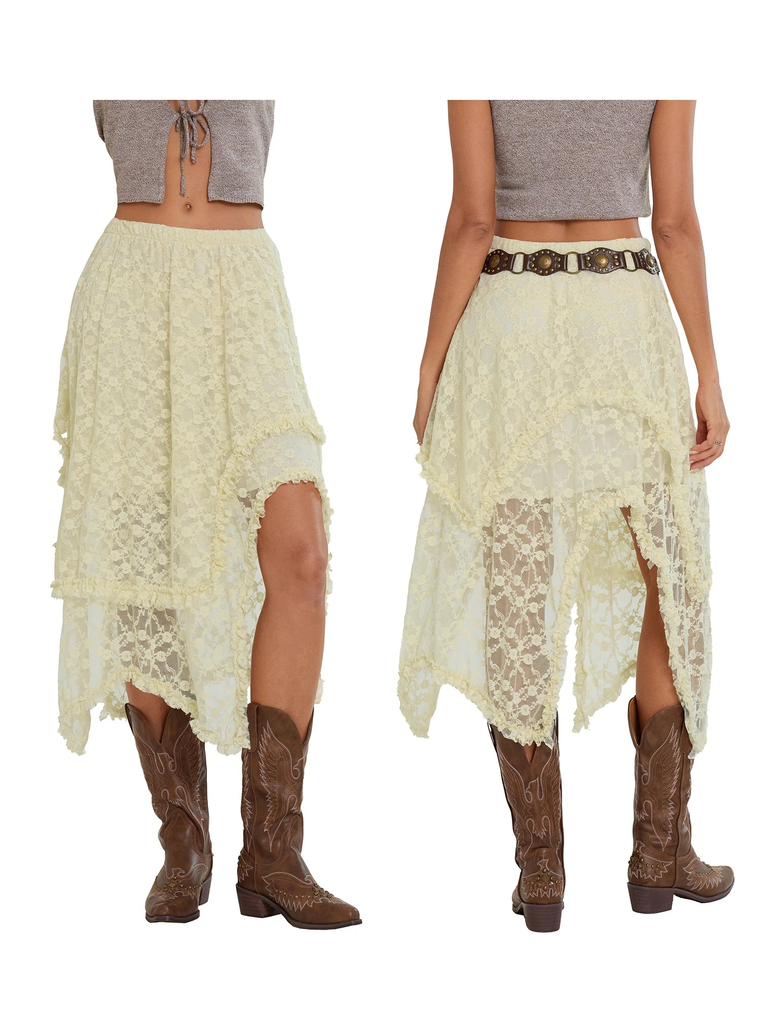 Women s Fashion Pleated Midi Skirts with Floral Print High Waist A-Line Skirts Elegant Summer Casual Skirts