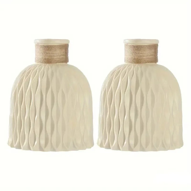 Plastic Flower Vase, Faux Ceramic Vase For Home Decoration