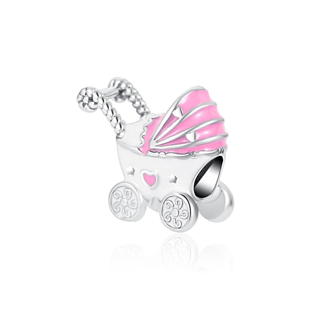 925 Sterling Silver House Star Moon Colorful Heart Pendans Beads Diy Fit Original Pendant Charm Bracelet Necklace Women Jewelry