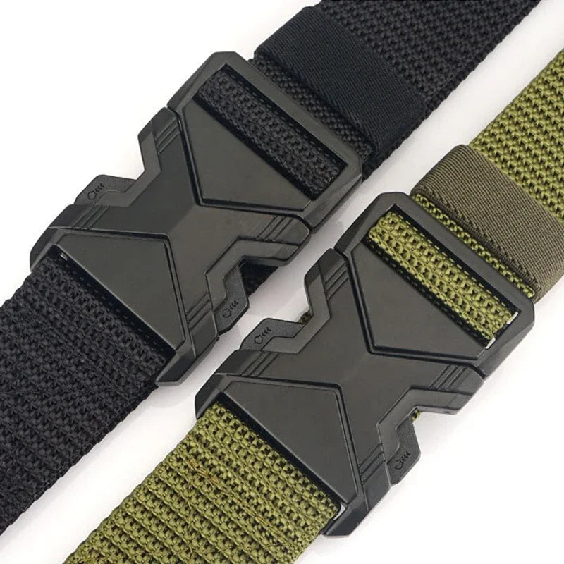 Men's belt buckle, woven lightweight and breathable, multi-functional outdoor casual and versatile commuting belt for men