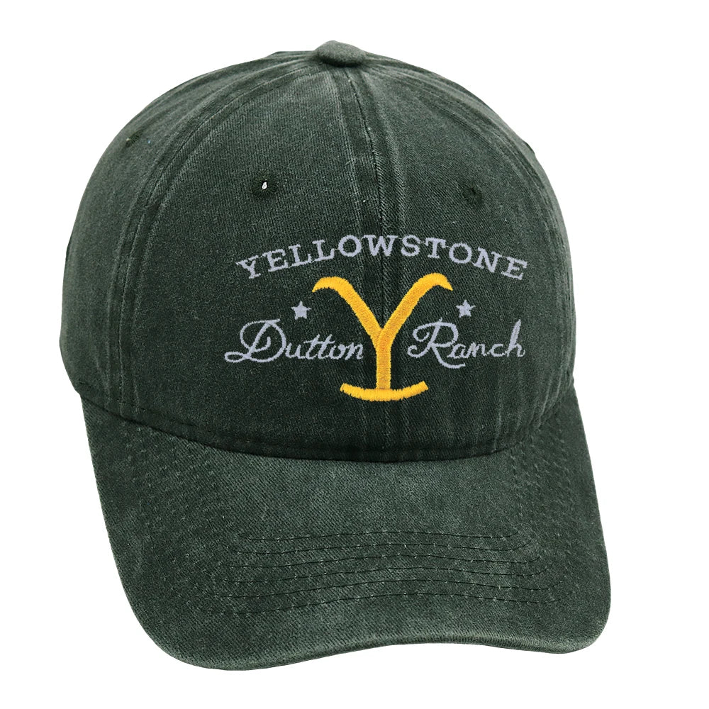 Yellowstone Dutton Ranch Baseball Cap Embroidery Cowgirl Dad Hat Men Summer Casual Farm Hat Unisex