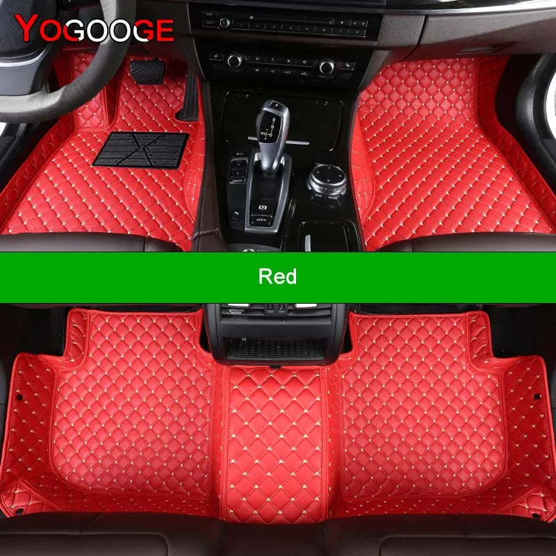 YOGOOGE Custom Car Floor Mats For Subaru Forester 2002-2023 Auto Carpets Foot Coche Accessorie