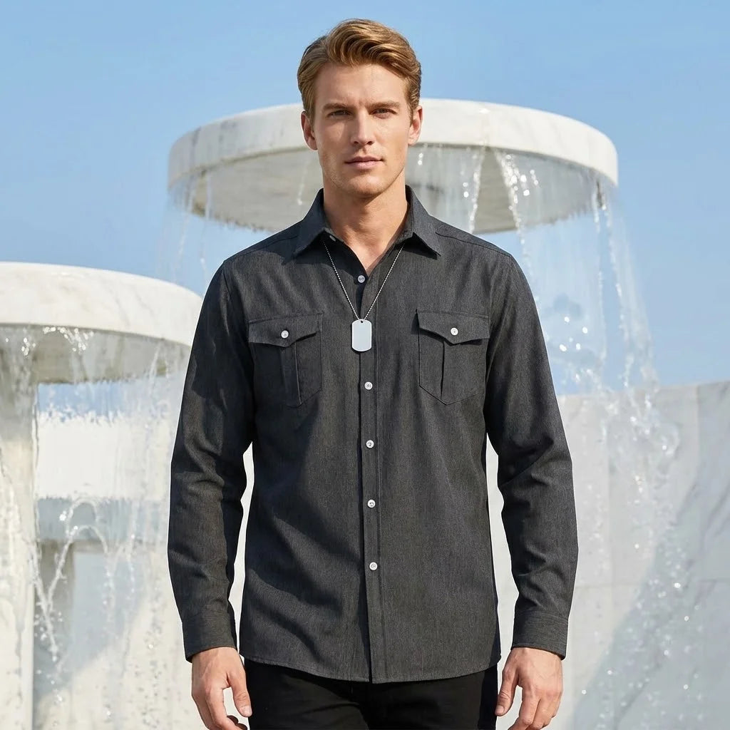 Men's Denim Shirt Multi Color Spring Summer New Arrival Single Breasted Button Down Casual Versatile Wardrobe Essential Top 2025