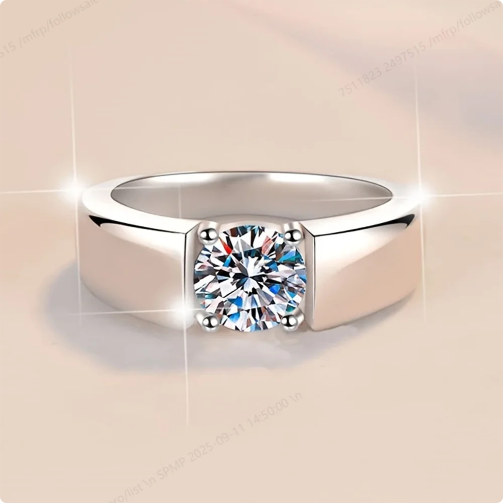 Luxurious 925 Sterling Silver 6-10# Exquisite Zircon Ring Women'S Fashion Wedding Gift Jewelry Accessories