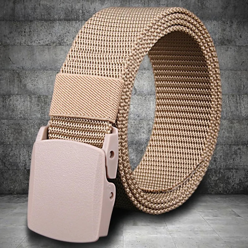 Men's Belt Outdoor Casual Canvas Belt Metal Free Training Nylon Tactical Belt With Pants Jeans Belt Sports Belts For Men Women