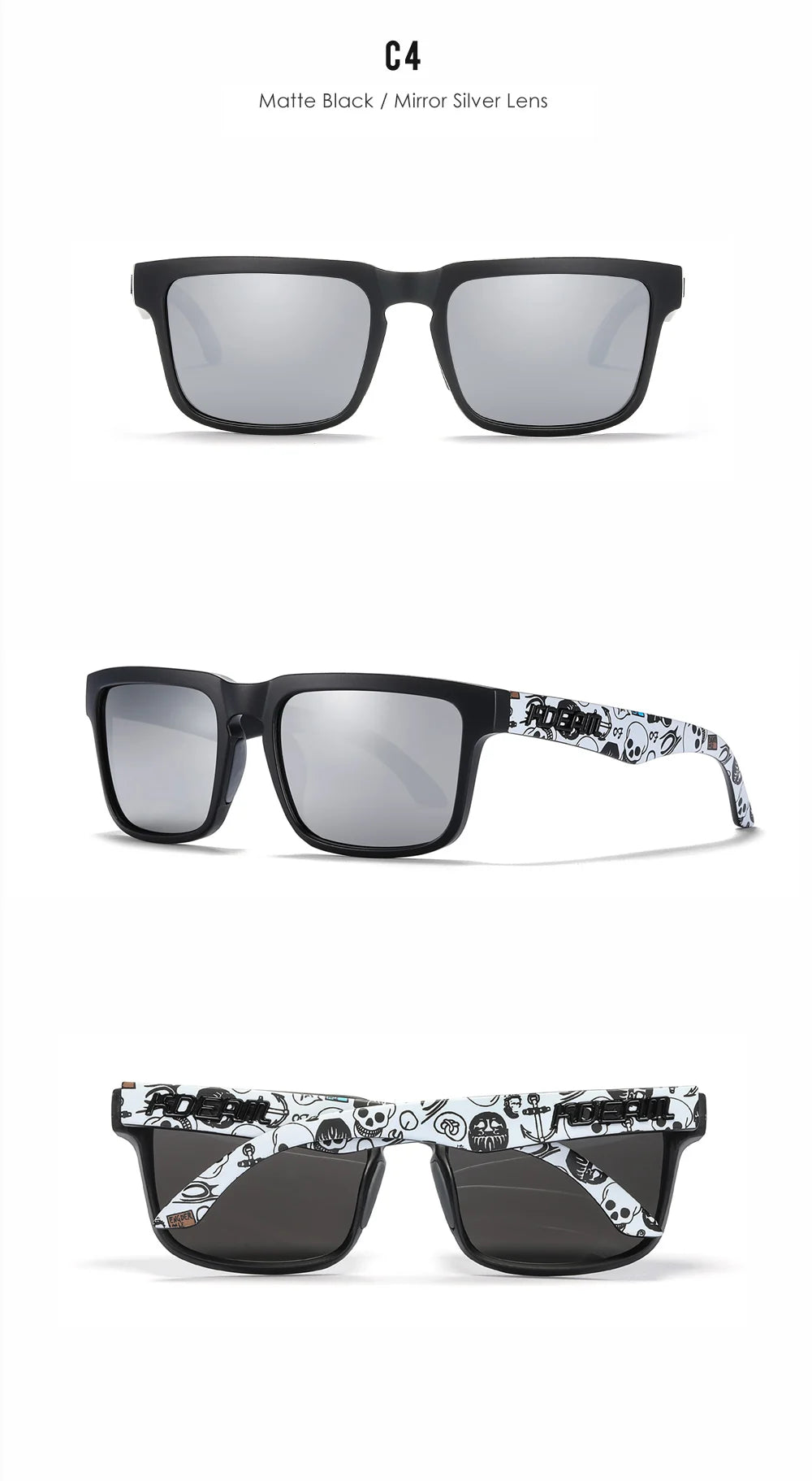 KDEAM Men's Square Sunglasses
