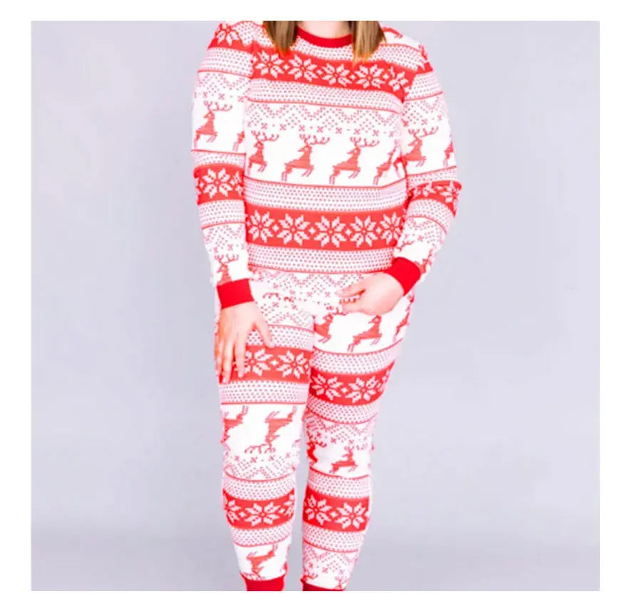 2025 New Family Christmas Pajamas Mom Dad Kids Matching Clothing Set Baby Romper Pjs Soft Loose 2 Pieces Suit Homewear Xmas Look