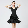 Adult Latin Dance Skirts Women's Practice Clothing Tassel Skirts Bot Wear Cetition Dance Performance Clothing