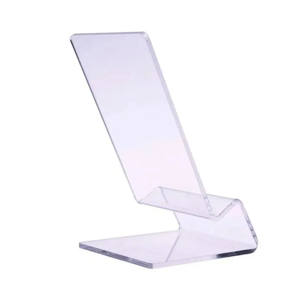 New Portable Acrylic Phone Holder Transparent Rack Stand Display Stand Desk Organizers Office Accessories Cell Phone Holder