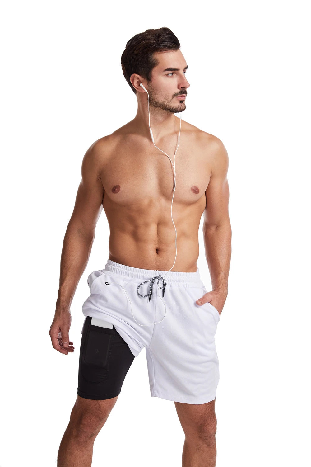 2025 Newest Running Shorts Men 2 in 1 Training Gym Shorts Fitness Men Joggers Jogging Summer Sports Shorts Workout Short Pants