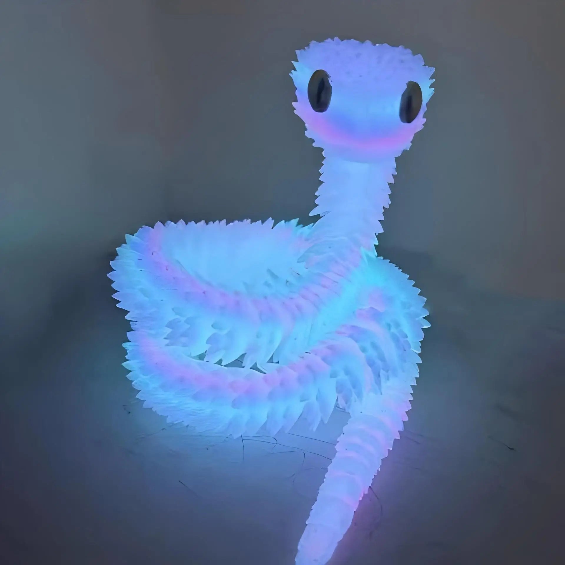 3D Printed Snake Movable Joint Fidget Toy Figurine Simulation Snake Office Desktop Ornament Gifts Crafts Figurines Miniatures