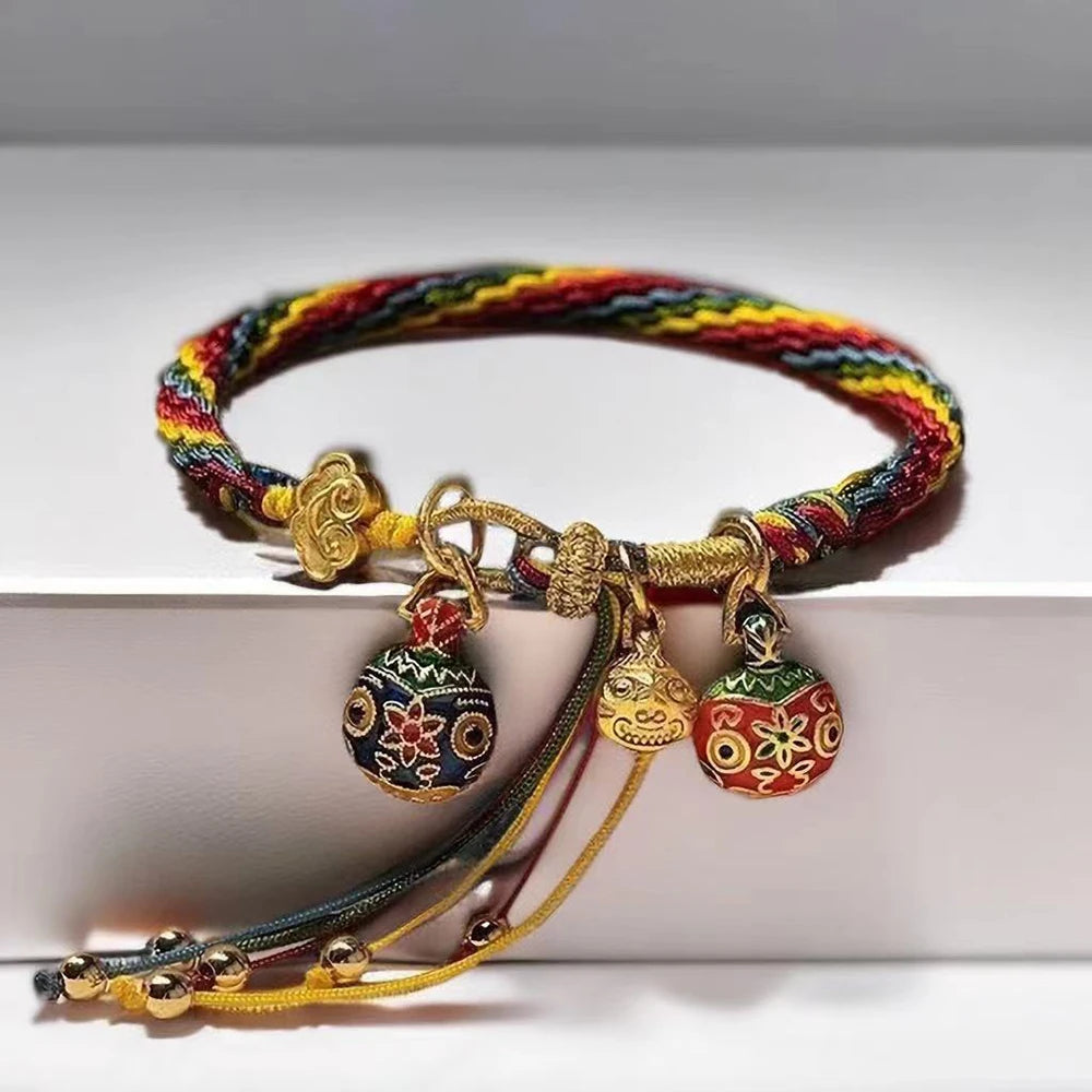 Ethnic Style Colorful Braideds Bracelet Elegant Lightweight Wristbands Valentine's Day Gift Ethnic Bracelet Beaded Bracelets
