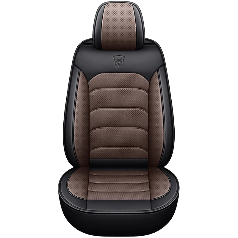 Car Seat Cover Premium Waterproof Faux Leather Cushion Universal Accessories Fit SUV Truck Sedan Automotive Vehicle