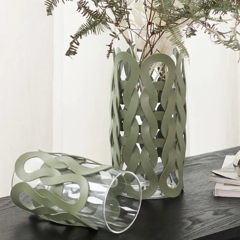 Glass Vases Decoration Aesthetic Flower Vase