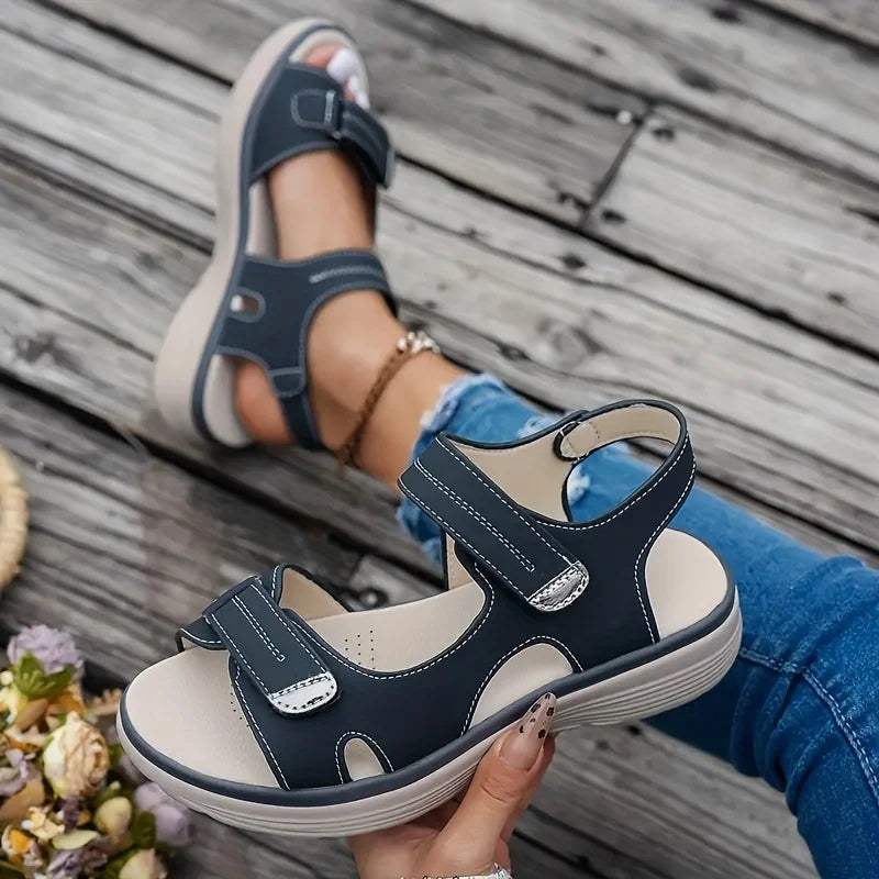 Summer Sandals Travel Women Shoes New Sandal Sole Durable Sandal Ladies Outdoor Beach Slippers Platform Sandals