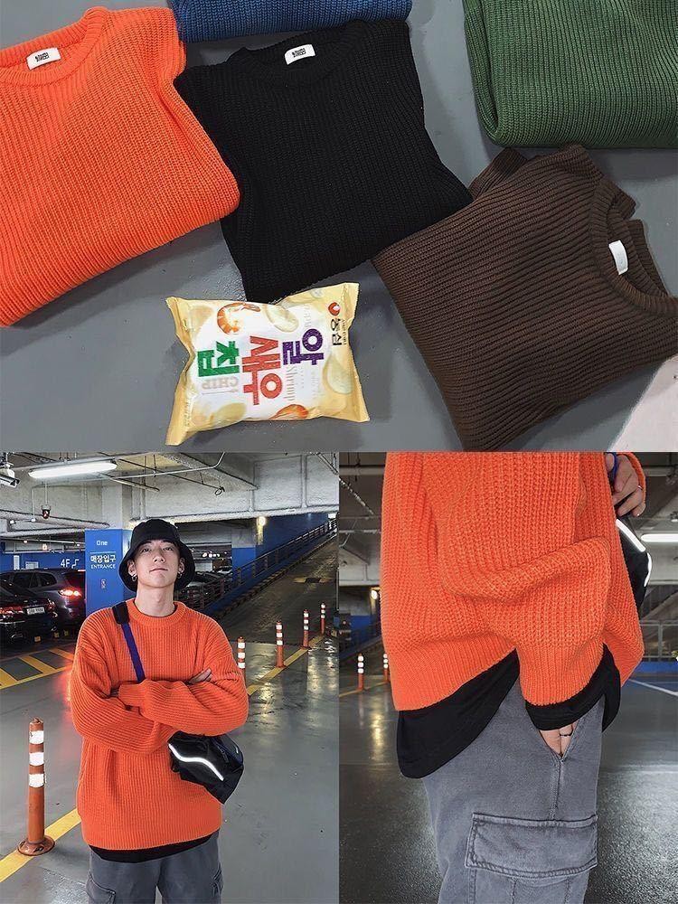Men Sweaters Winter Fashion Pullovers Knitted Sweater Jumper