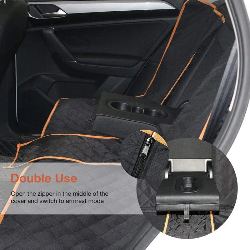 Car Dog Seat Cover for Back Seat Waterproof Auto Rear Pet Seat Protector Mat Nonslip Universal Safety Carrier For Outing Dogs
