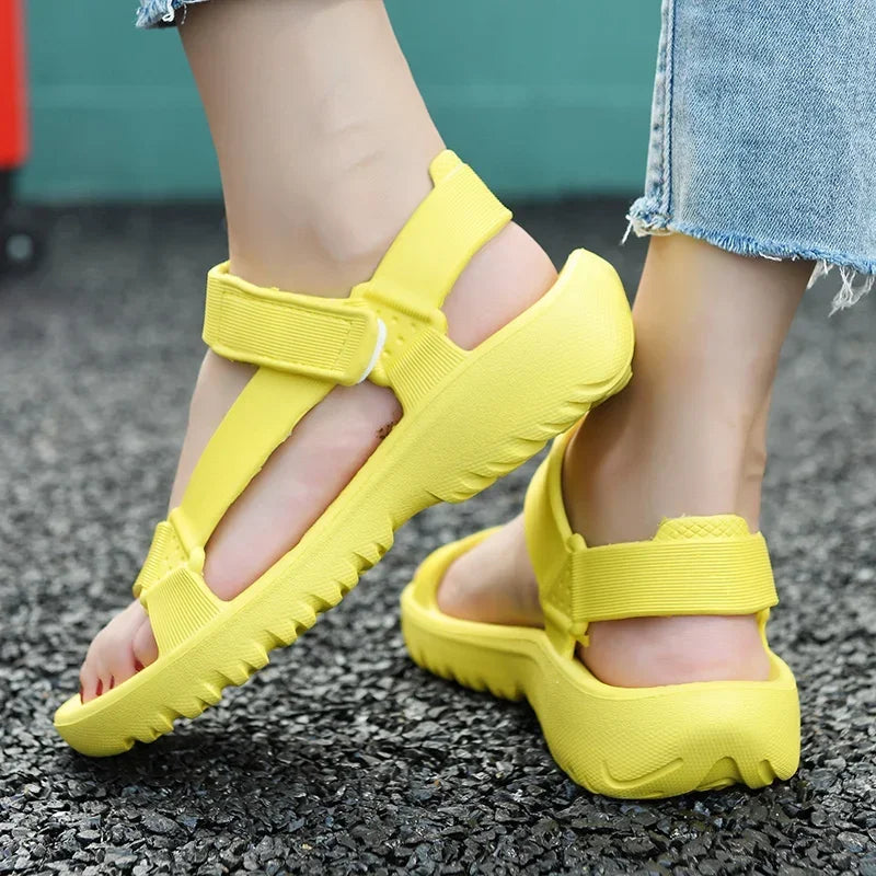 New Fashion Platform Sport Casual Flat Sandals Non-slip Outdoor Beach Sandalias Chaussure Femme