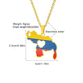 New Venezuela Map Heart Map Design Charm Pendant Necklace For Women Men Venezuelan Fine Charm Clavicle Chain Jewelry Accessories
