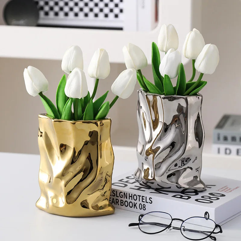 Nordic Ceramic Irregular Vase
