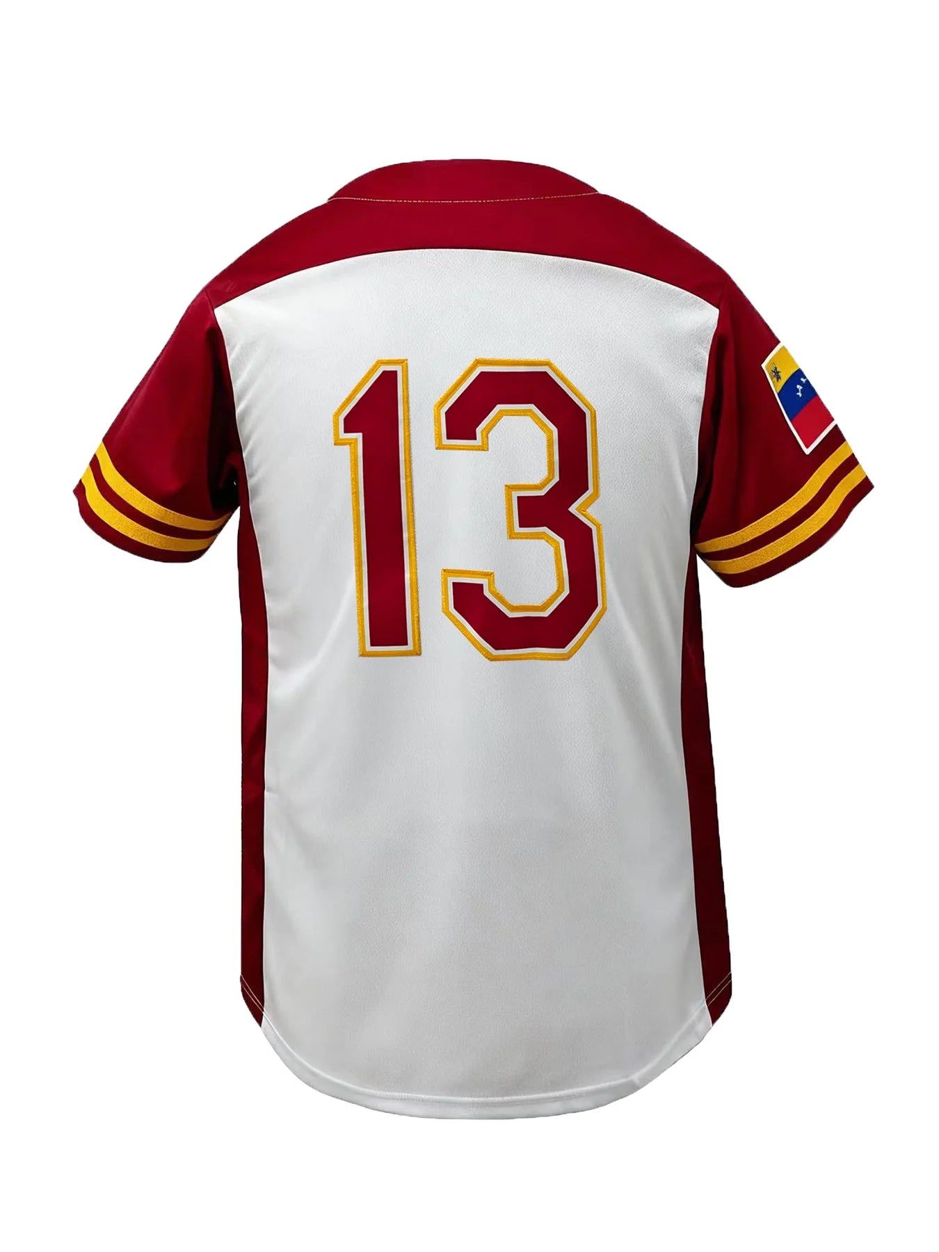 Men's #13 Letter Embroidered Venezuela Baseball Jersey-Sports Shirt-Breathable Short Sleeve Unisex Baseball Shirt Men Clothing