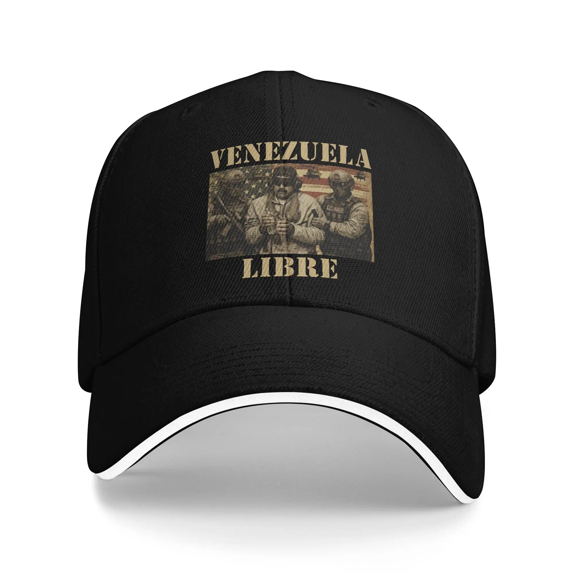 Venezuela libre  Outfits Unisex Baseball Cap  Trucker Hat Unique Design Formal Headwear Adjustable Sun Cap