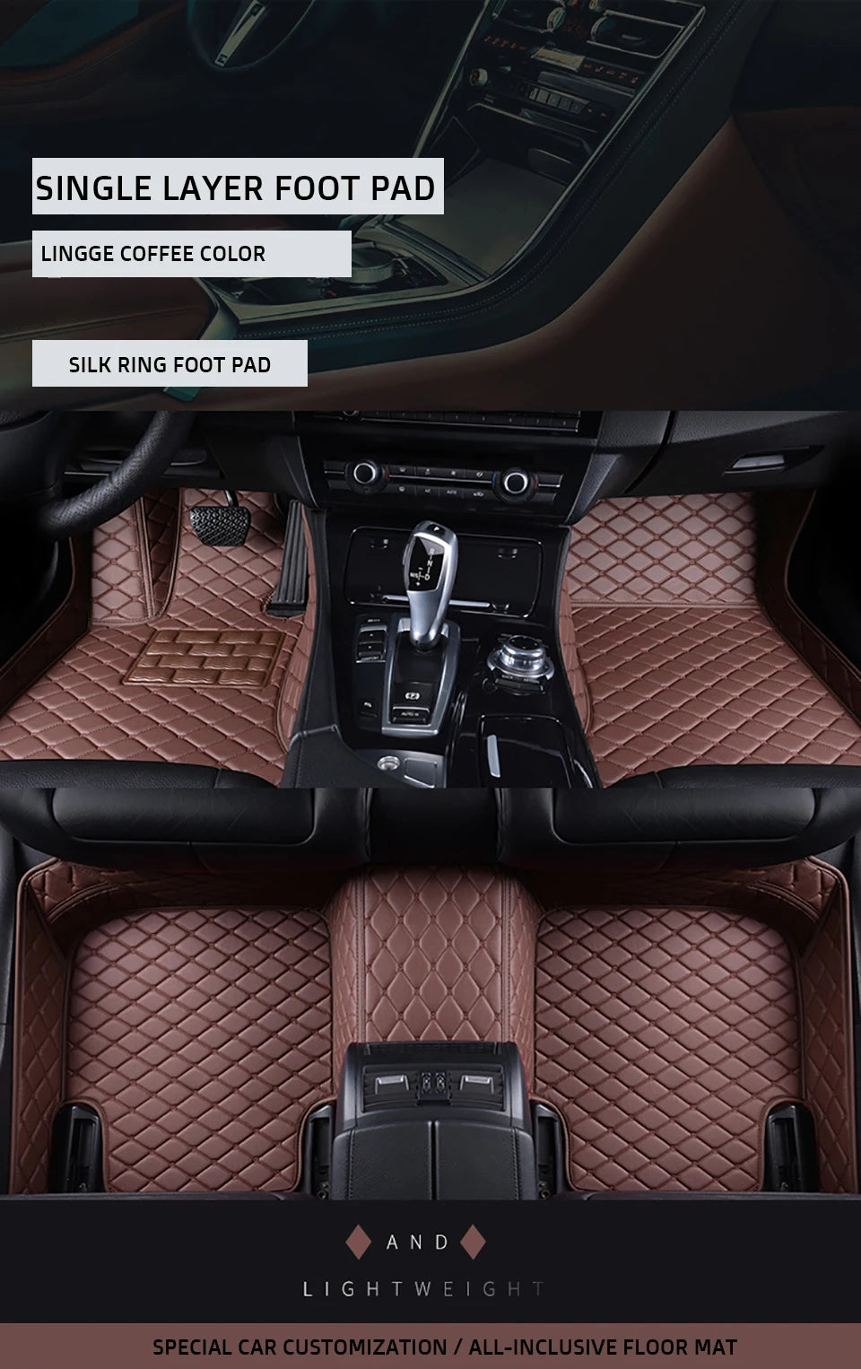KAHOOL Custom Car Floor Mats For Subaru XV Crosstrek Auto Carpets Foot Coche Accessorie