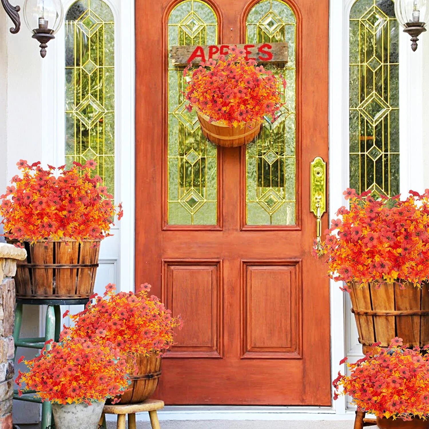 Artificial Flowers Vase Home Room Decor, Fall Decoration