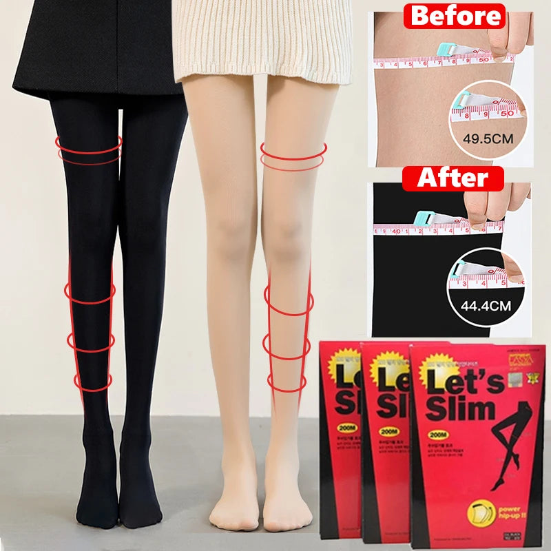 Varicose Veins Fat Calorie Burn Leg Shaping Stovepipe Socks Women Slim Tights Compression Stockings Pantyhose Foot Care Socks