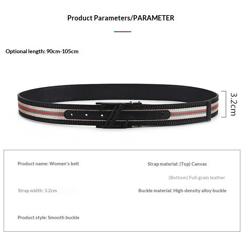 Leather luxury belt for men, stylish and handsome with high quality. Leather belt for women, durable and versatile for jeans.