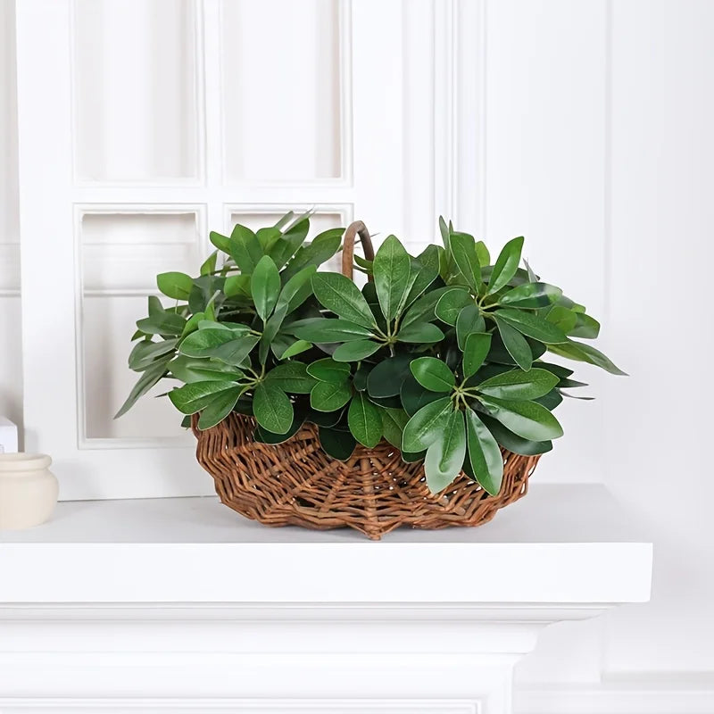 Artificial Plant | Fake Leaves with Stem, Ideal for Living Room