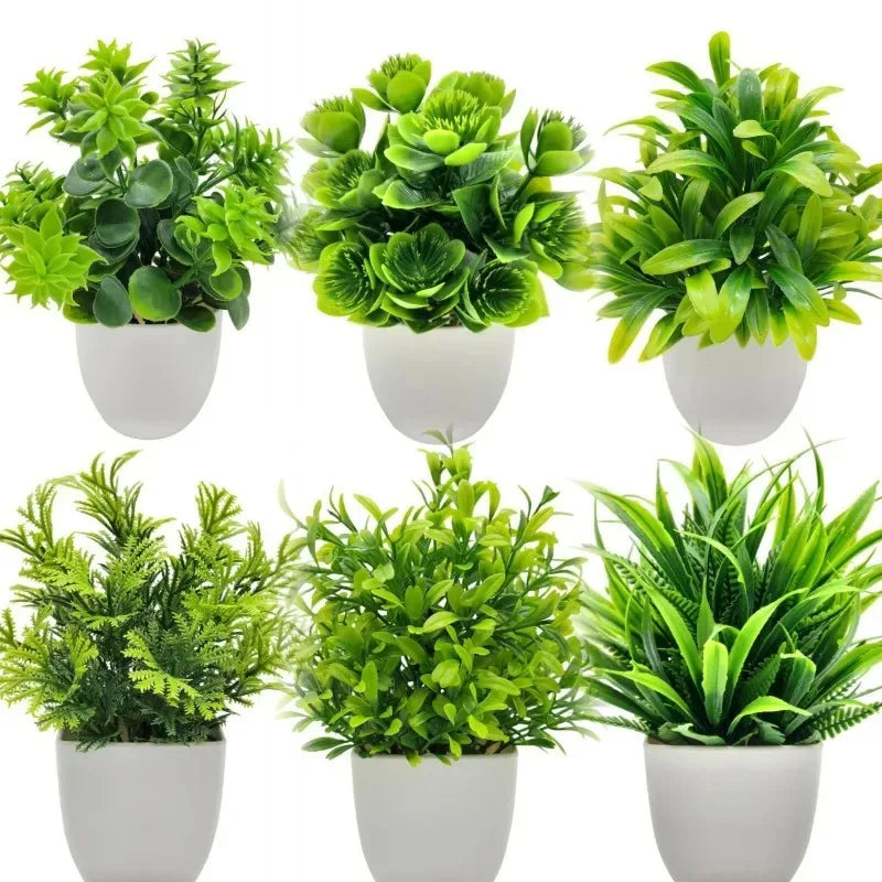 1PC Artificial Plant with Plastic Pot