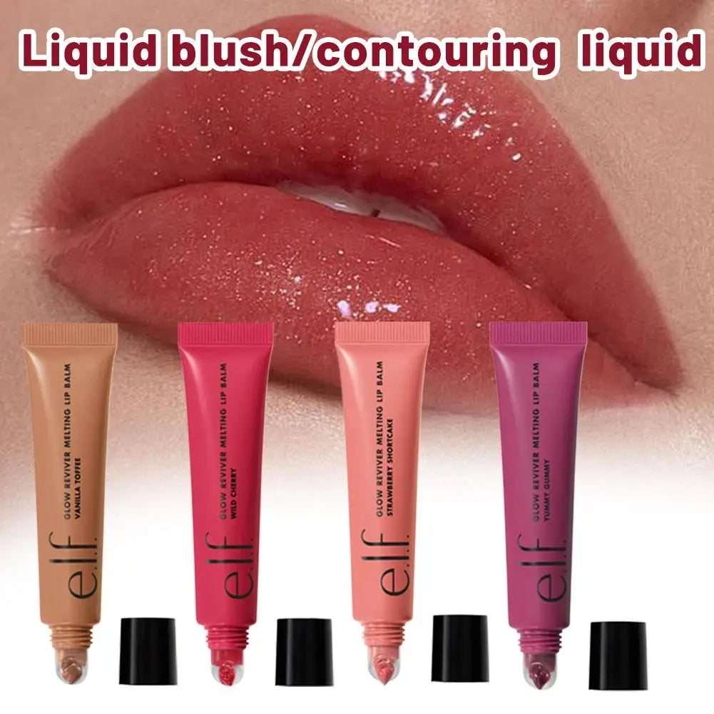 Elf Lip Gloss Pen Colorful Lip Gloss Multicolor Portable Lightweight Smooth Glossy Lip Oil Moisturizing Repair Lip Makeup Beauty