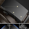 Automatic Buckle Belt for Men Famous Brand Business Belt Men PU Leather Waist Straps Black Male Jeans Belts for Men