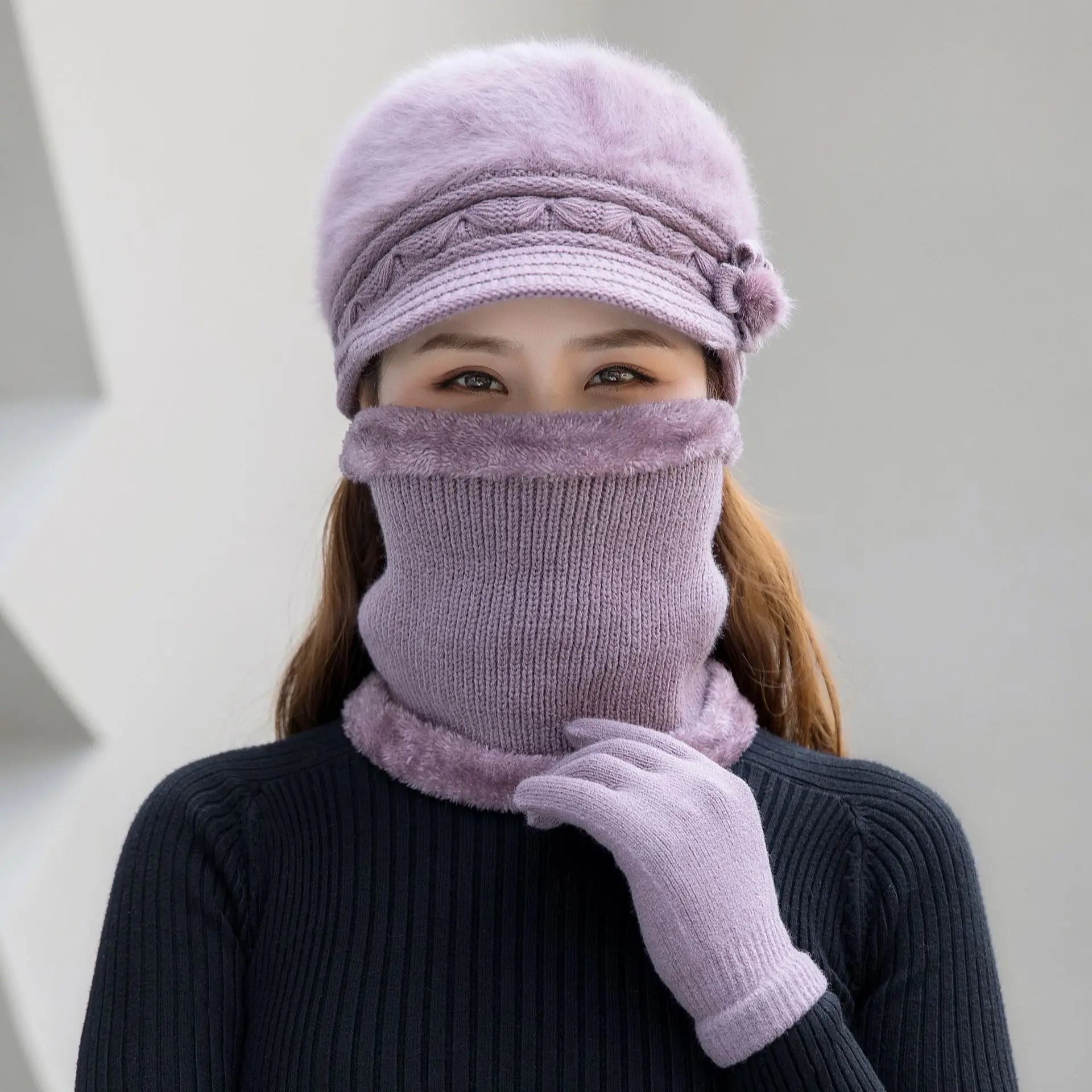 All-match Hats  Popular Solid Colors  Warm Colors   Hot-selling Popular Hats  Travel Warm and Cold-proof Hats