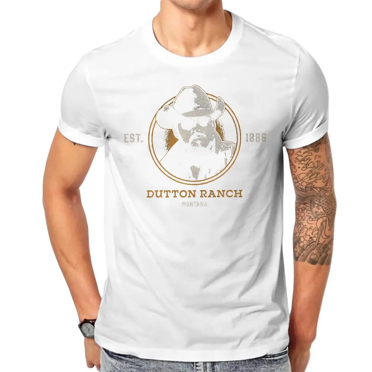 Yellowstone Dutton Ranch Montana Est 1886 Rip Wheeler Casual TShirt Yellowstones Dutton Ranch Creative Tops Casual T Shirt