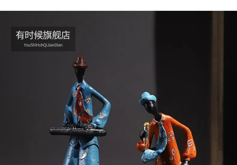 Wine Cabinet Decoration Western The Band Characters Retro Ornaments