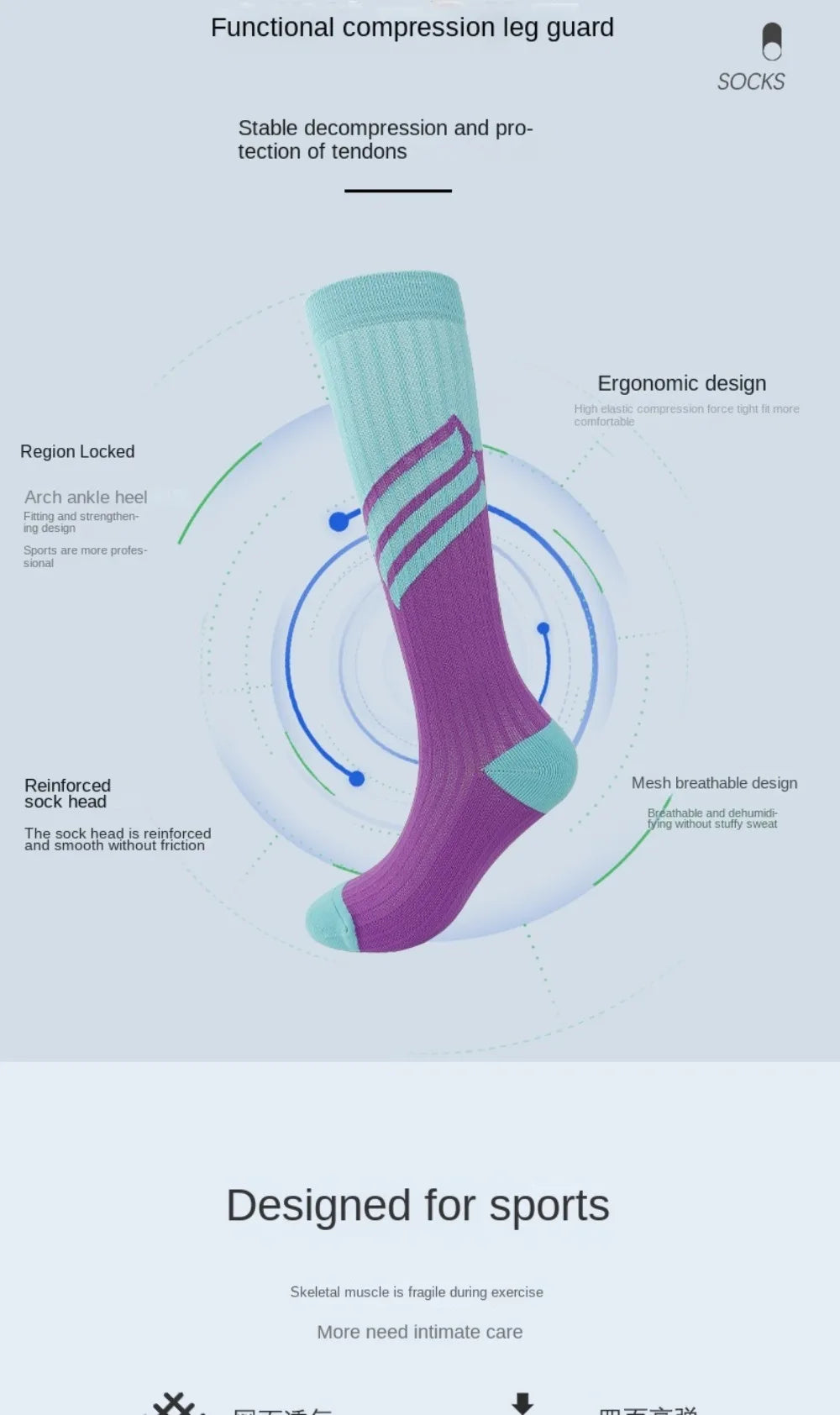 3 Pairs Breathable Mesh Athletic Terry Socks Cushioned Moisture-managing and Durable Reduces Foot for Running Hiking & Sports