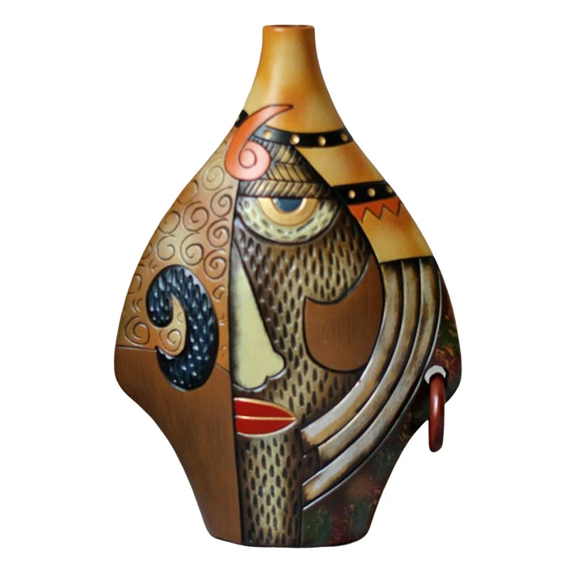 Creative Ceramic Vase Figurines