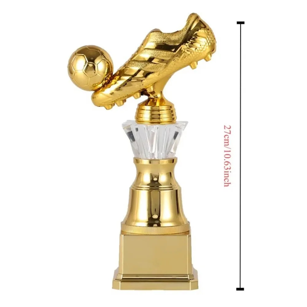 Youth Sports Golden Boot Award Trophy Football Match Plastics Soccer Fan Club Souvenir Cup Competition Honor Handicraft Football