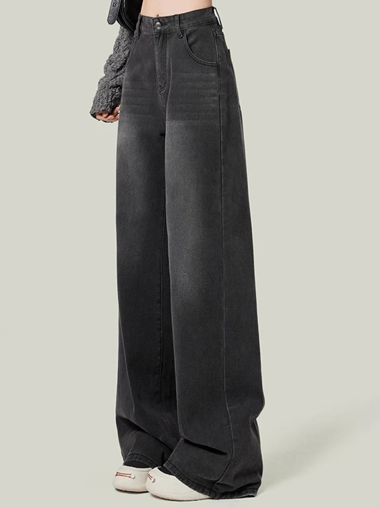 High Waist Jeans Lady Slim Fit Loose