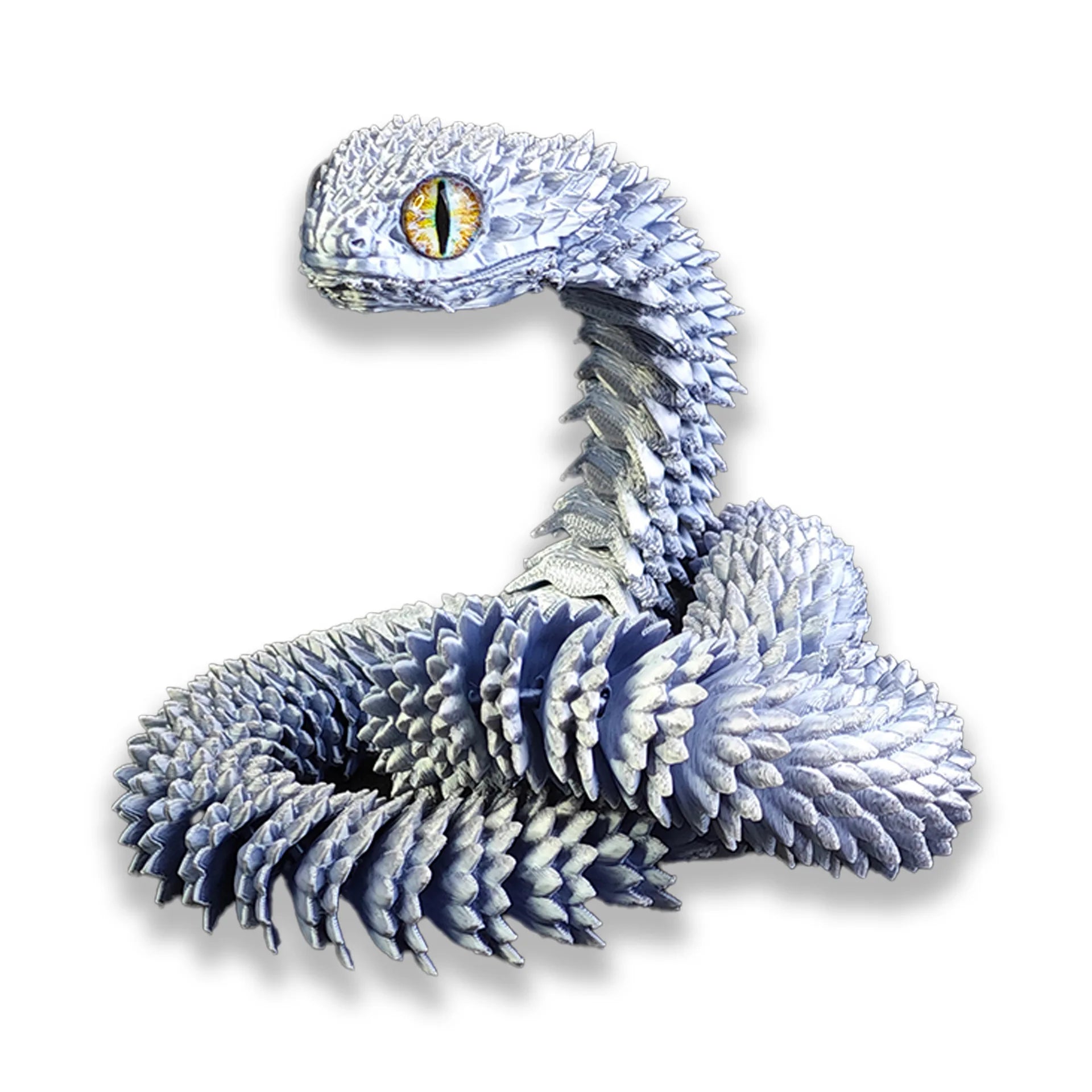 3D Printed Snake Movable Joint Simulation Snake Figurine Creative Home Office Desktop Ornament