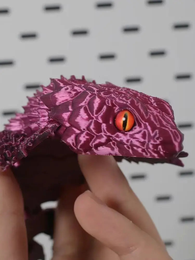3D Printed Lizard Statue, Flexible 3D Printed Animal, Colorful Figurines Statue, Gifts