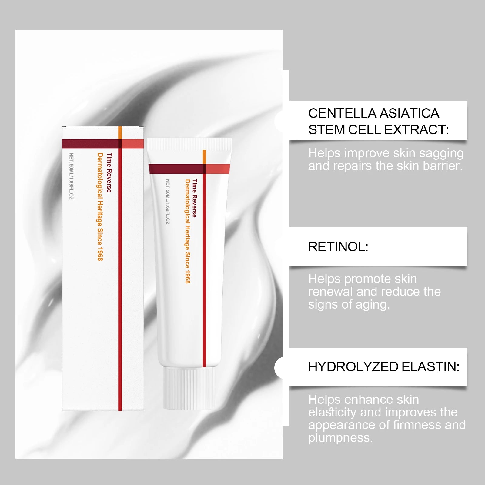 Korean Centella Asiatica Face Cream Deep Hydrating Moisturizing Refreshing Lifting Firming Anti-Aging Skincare Facial Cream