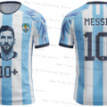 Men's Argentina Football Fan Jersey - Essential for Argentine Soccer Fans, Must-Have Fan Gear for Argentina T-shirt Enthusiasts